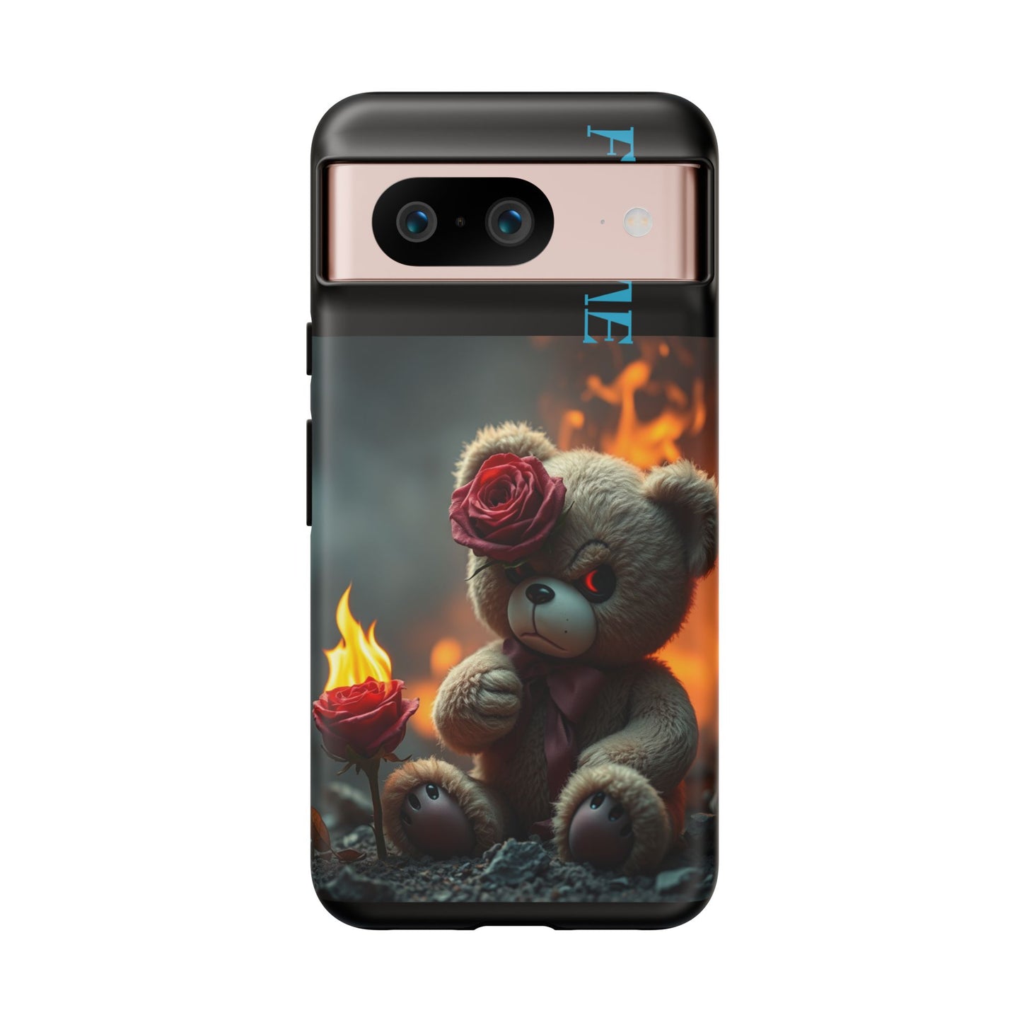 Flame Teddy Bear Phone Case - Tough Cases for Kids and Trendsetters