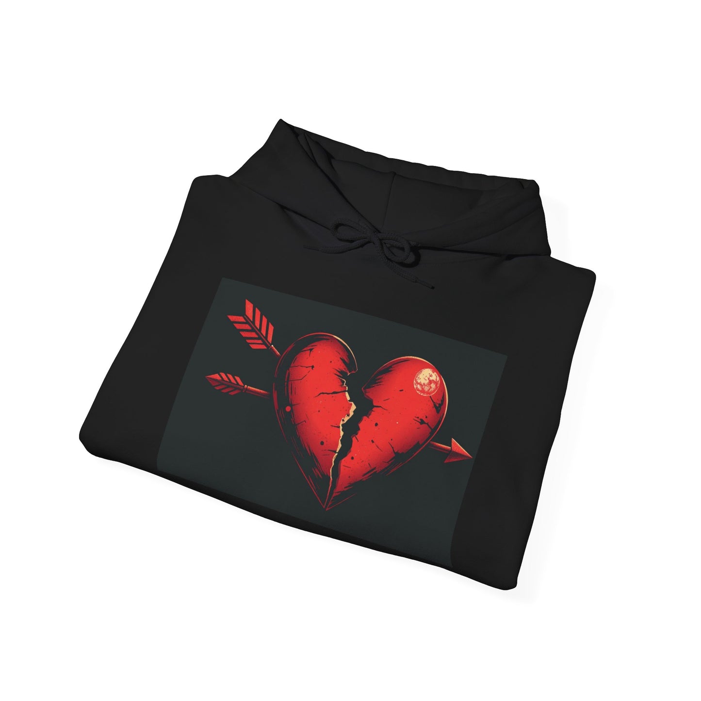 Heartbreak No Love Hoodie - Artistic Unisex Sweatshirt for Expressive Moments