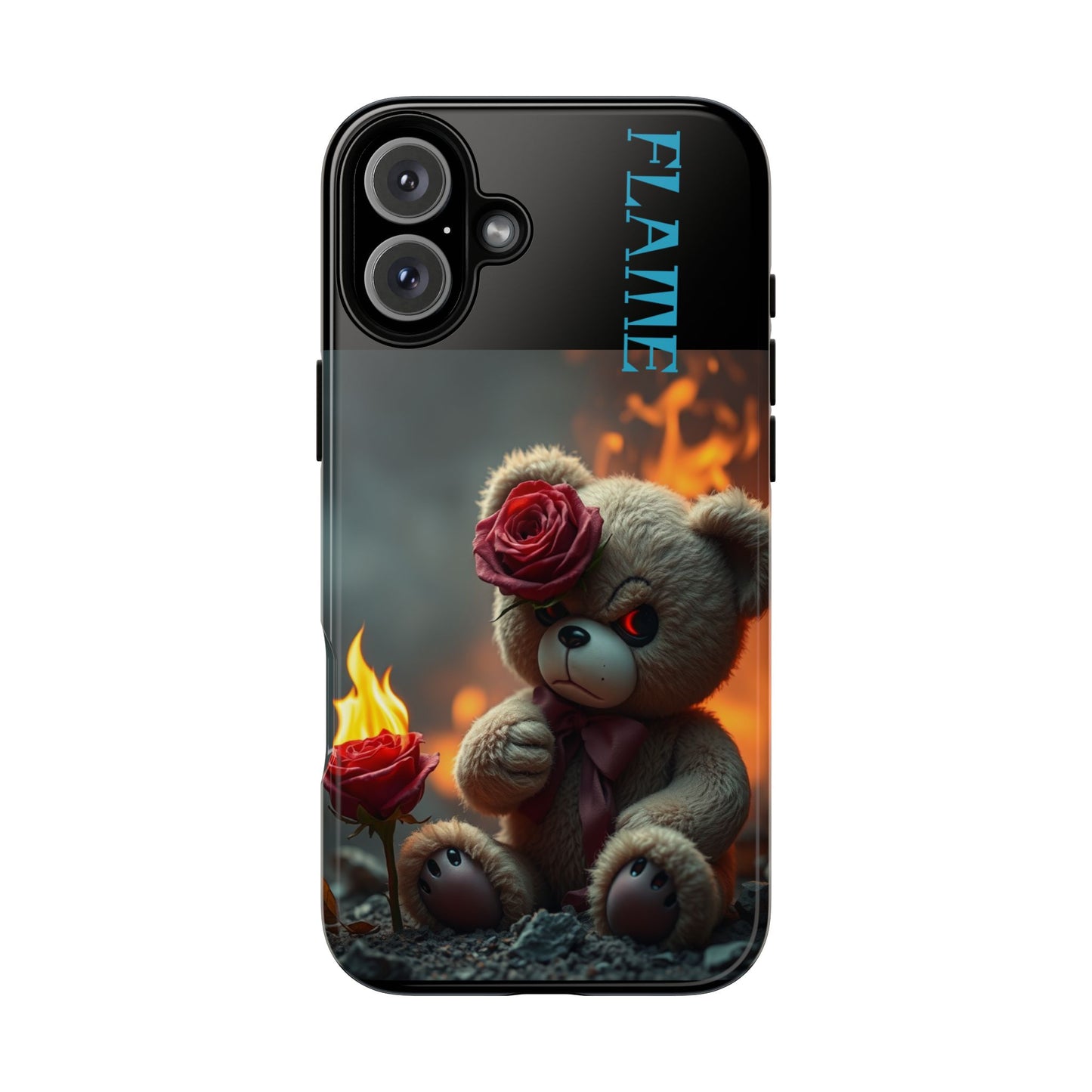 Flame Teddy Bear Phone Case - Tough Cases for Kids and Trendsetters