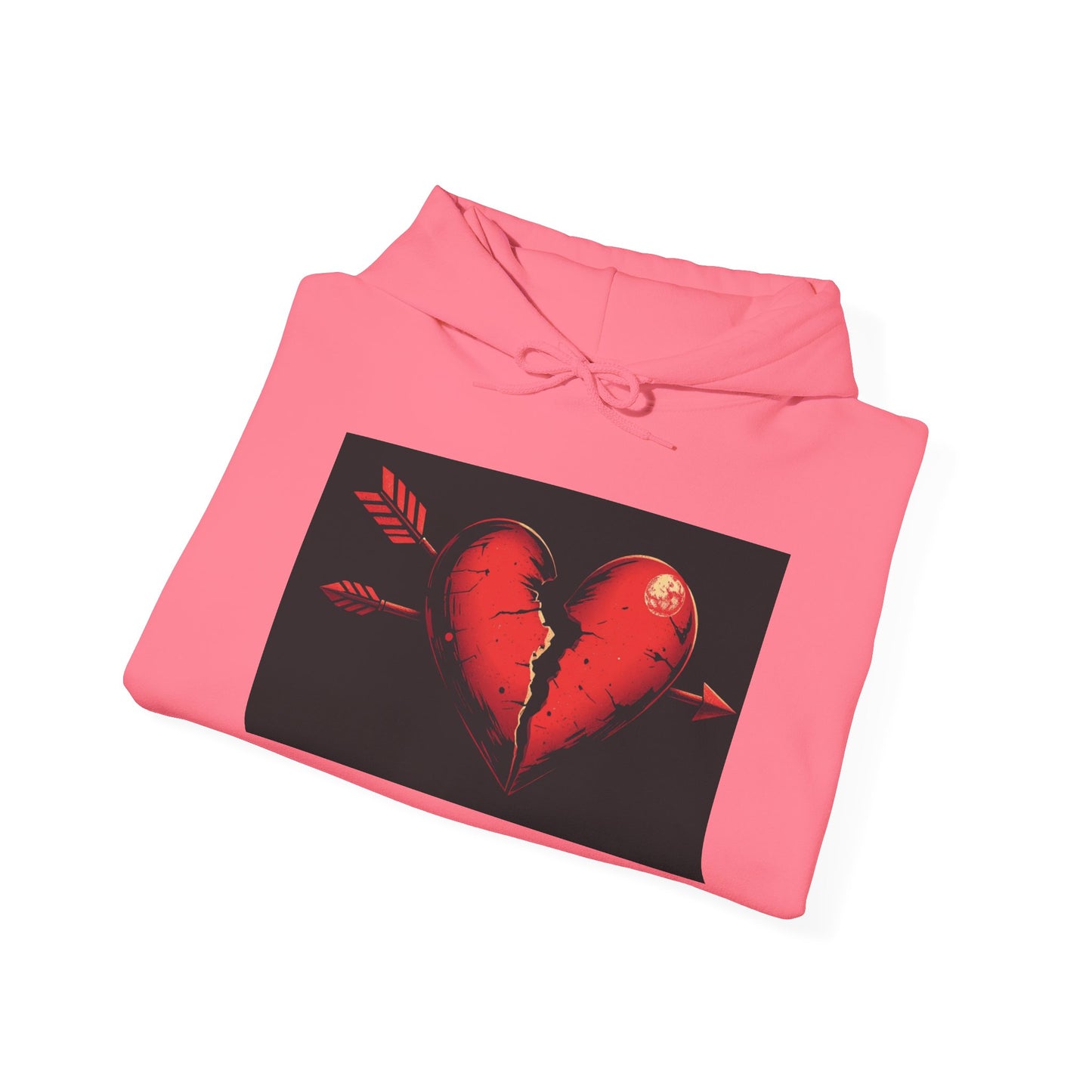 Heartbreak No Love Hoodie - Artistic Unisex Sweatshirt for Expressive Moments