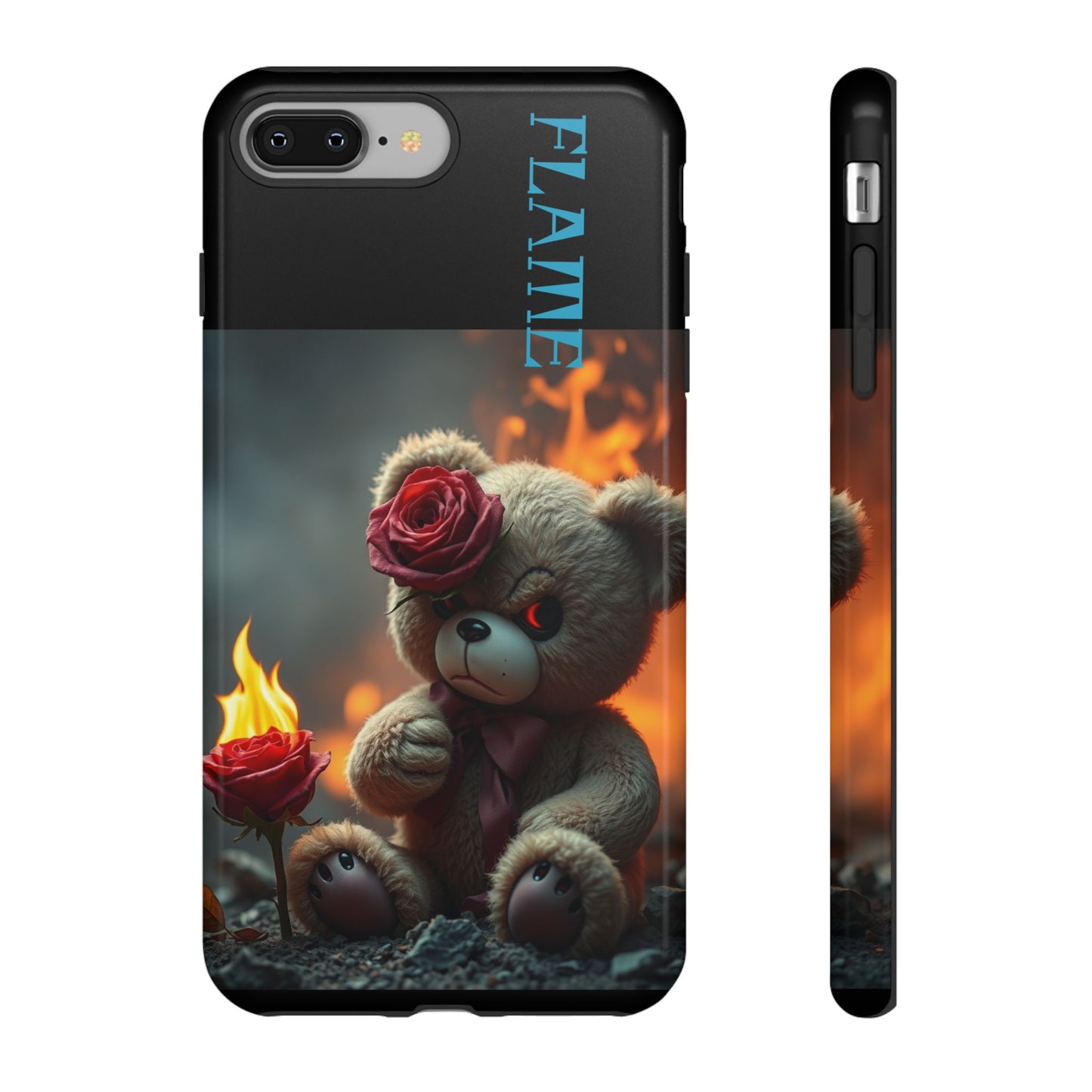 Flame Teddy Bear Phone Case - Tough Cases for Kids and Trendsetters