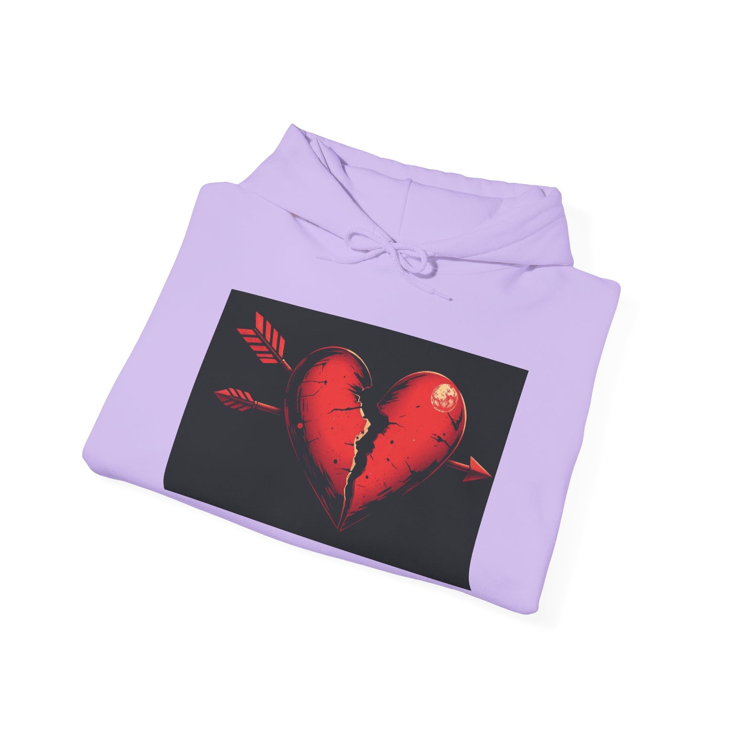 Heartbreak No Love Hoodie - Artistic Unisex Sweatshirt for Expressive Moments