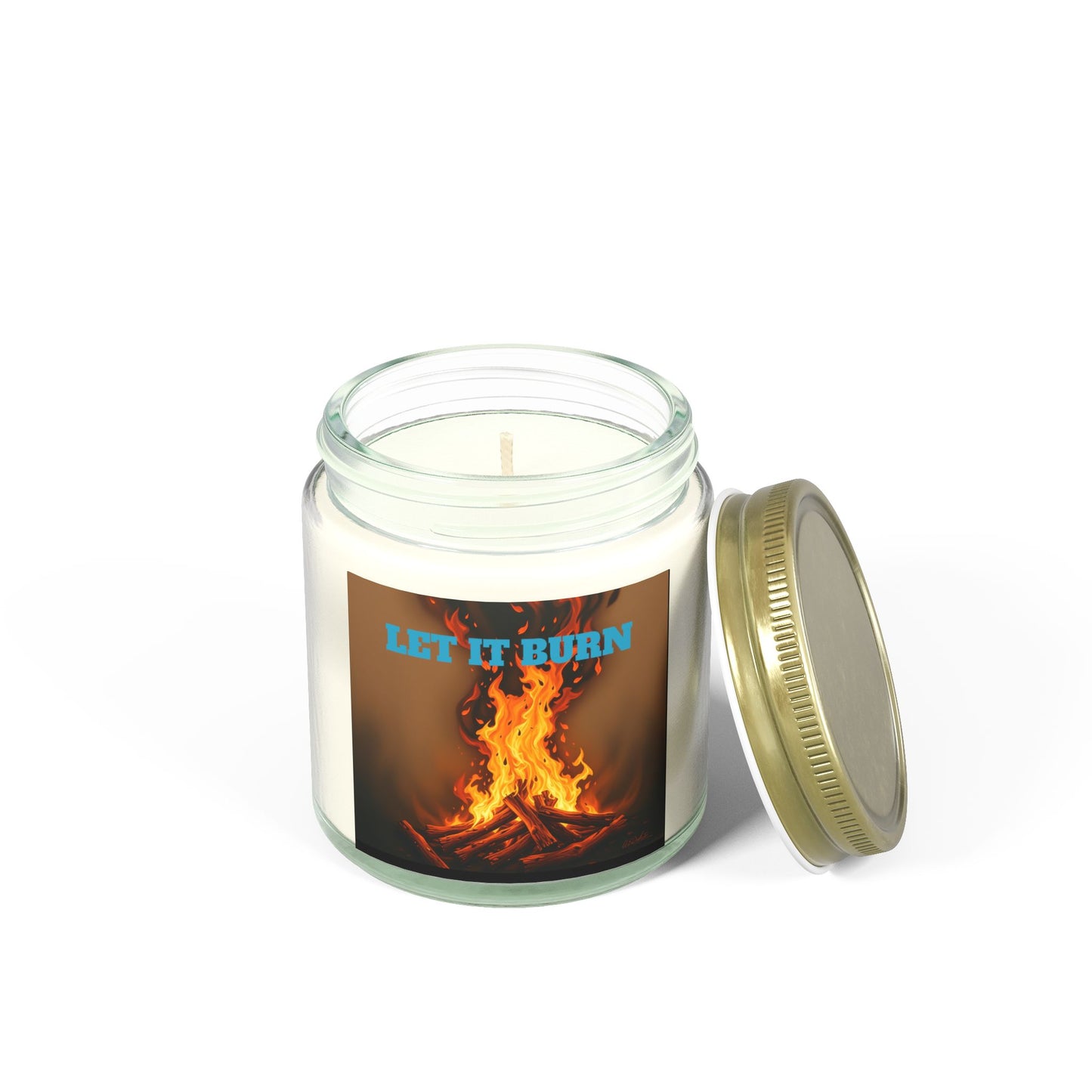 LET IT BURN Scented Candle - Coconut Apricot Wax (4oz, 9oz)