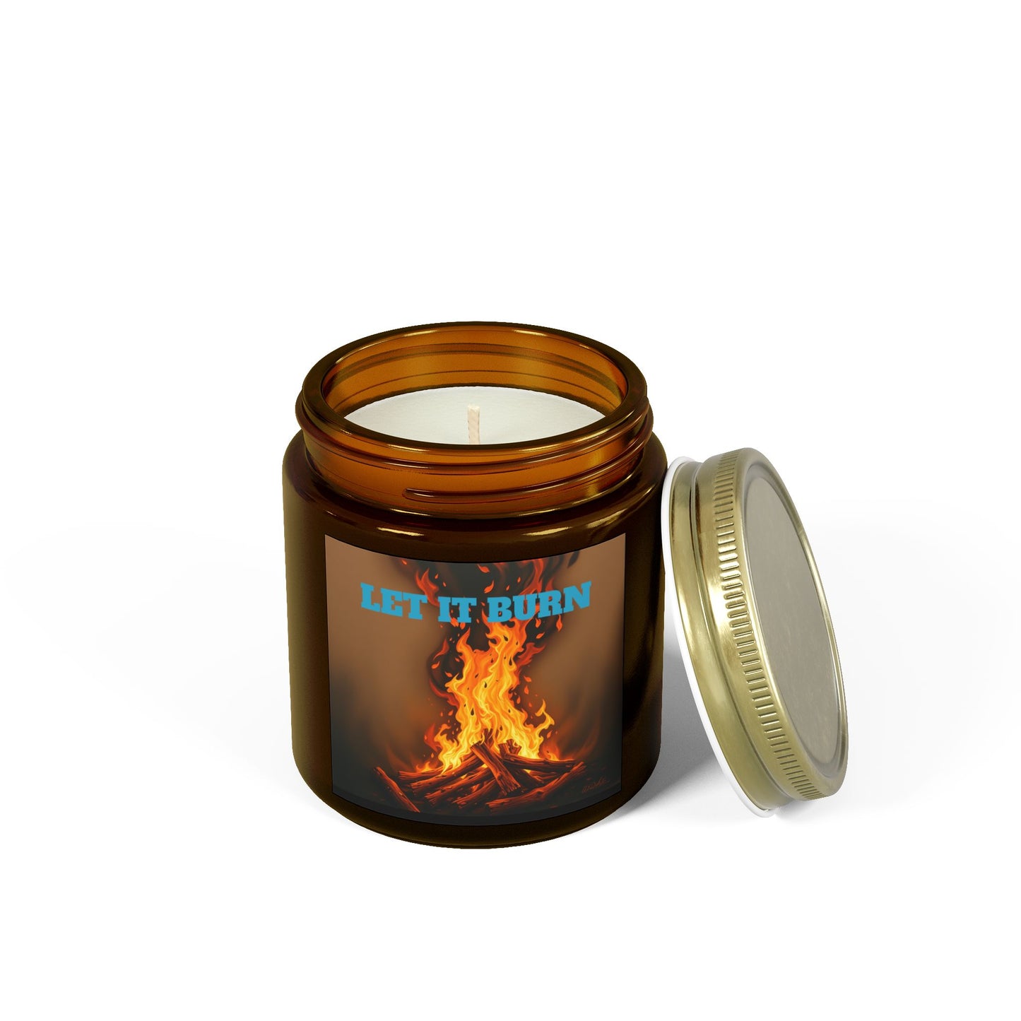 LET IT BURN Scented Candle - Coconut Apricot Wax (4oz, 9oz)